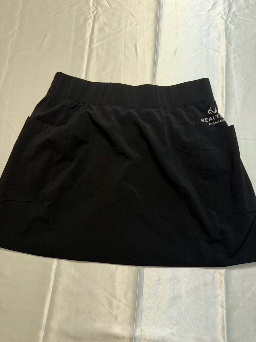 Realtree Fishing Black Athletic Skort with Pockets